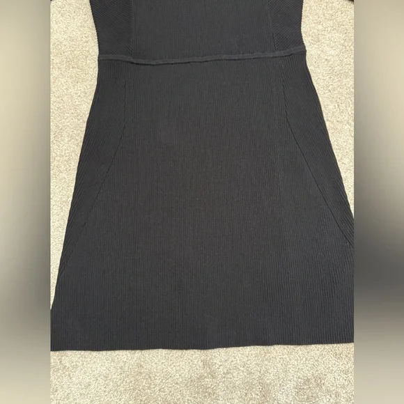 Ganni - Black Knit Dress with Balloon Sleeve - size Medium - LIKE NEW - Picture 13 of 16